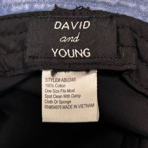 David and Young Blue - Distressed Bucket Hat - One Size - Good condition Bin S - Picture 5 of 5